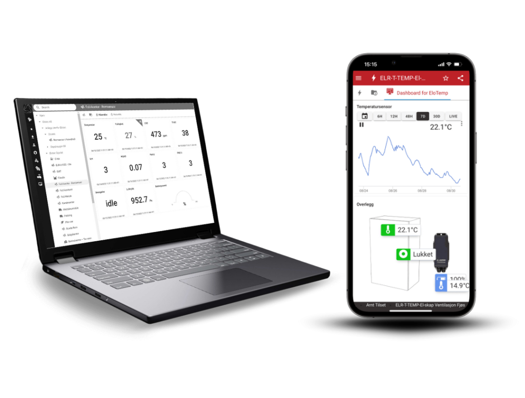 Alarmlink elora manager Elotemp Pc og mobil
